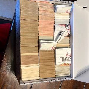 Big box of baseball cards organized great condition
